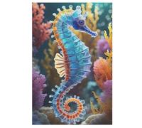 SeaCheval Puzzles 1000 Pièces Adultes, Puzzle en Bois Jeux D'adresse pour Toute La Famille,Jeu De Team Building (78×53cm)