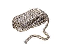 Seachoice 40041 Corde d'amarrage en Nylon à Double Tresse, 1,2 cm x 7,5 m, doré/Blanc