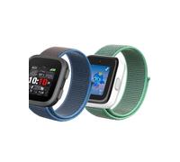SeaChuh Lot de 2 bracelets de montre tressés extensibles compatibles avec Garmin Bounce Watch ou SyncUP Watch 2/1 (bleu surf)