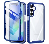 seacosmo Coque Samsung A16, Coque Samsung A17/A26 avec Protection D'écran, 360° Integrale Antichoc Housse Anti-Rayures Protection Double Face Case Etui pour Samsung Galaxy A17/A16/A26 4G/5G, Bleu