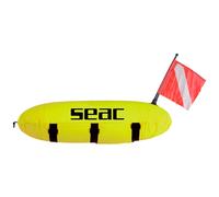 Seac Bouée torpille Master – Jaune fluorescent avec sangle et pavillon pour la plongée