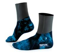 Seac Chaussettes chauffantes en néoprène Seal Skin Camo 3 mm Bleu EU 40-41