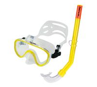 Seac Ensemble masque Marina – Bouchon en silicone – Jaune transparent