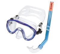 Seac - Set masque et tuba Marina Siltra - Embout buccal silicone - Transparent bleu