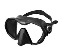 SEAC Masque de plongée Icona – Mono-verre – Fabriqué en Italie – Noir Standard