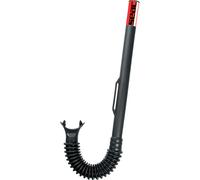 Seac Tuba Corrugato Silner avec embout flexible annelé Noir