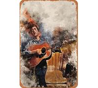 Seadlyise Bob Dylan Plaque en métal vintage 20,3 x 30,5 cm