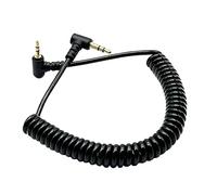 Seadream Câble auxiliaire spiralé de 3,5 mm vers 2,5 mm, double coude à 90 degrés, mâle de 2,5 mm vers mâle de 3,5 mm mâle TRS pour casque audio stéréo (1 lot spiralé, 1,5 m)