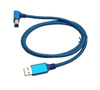 Seadream Câble d'imprimante USB 3.0 tressé coudé de 1 m ; câble USB 3.0 de type A mâle vers prise mâle de type B mâle à haute vitesse de 90 degrés, câble d'imprimante de type A mâle vers angle droit