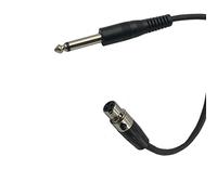 Seadream Câble mâle de 6,35 mm vers mini XLR femelle à 3 broches pour guitare électrique et basse AKG Body Pocket Pack émetteur système sans fil Mini XLR vers 6,35 mm (noir, 0,9 m)