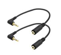 Seadream Lot de 2 adaptateurs audio 3,5 mm mâle vers femelle 2,5 mm pour casque audio stéréo jack 20,3 cm 3 pôles
