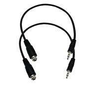 Seadream Lot de 2 adaptateurs audio stéréo 3,5 mm mâle vers femelle pour voiture