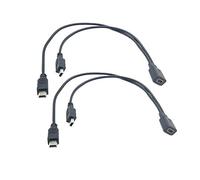 Seadream Lot de 2 mini câbles répartiteurs en Y 5 broches USB 2.0 Mini 5 broches femelle vers double convertisseur 2 mâles haute vitesse Lot de 2.