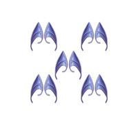 Seaehey Elf Ears Cosplay Oreilles Elfes Bleu Latex Oreilles 5 Pairs Anime Jake Sully Cosplay Neytiri Oreilles Costume Doux Elf Cosplay Accessoires Fairy Costume Halloween Party, bleu, M