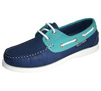 Seafarer Yachtsman Chaussures bateau en cuir nubuck pour femme Tailles 37 à 42, Jade indigo, 37 EU