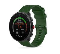 SeaFicco 22mm Bracelet de Montres en Silicone Bande de Remplacement Poignet Sangle en Sports Compatible avec Polar Vantage M2 /Polar Vantage M/Polar Grit X (Vert Armée)