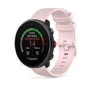 SeaFicco 22mm Bracelet de Montres en Silicone Bande de Remplacement Poignet Sangle en Sports Compatible avec Polar Vantage M2 /Polar Vantage M/Polar Grit X (Rose)