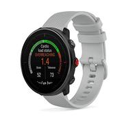 SeaFicco 22MM Bracelet de Montres en Silicone Bande de Sports Compatible avec Polar Vantage M3 /Vantage M2 /Vantage M/Grit X2 Pro/Grit X Pro/Grit X/Vantage V3 (Gris)