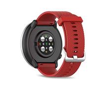 SeaFicco Bracelet de Montres Compatible avec Polar Pacer/Ignite 2 / Ignite/Unite, Bracelets Universel en Silicone de 20mm Bande de Remplacement Poignet Sangle en Sports (S, Rouge)