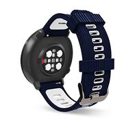 SeaFicco Bracelet de Montres en Silicone Compatible avec Polar Unite/Ignite/Ignite 2 /Ignite 3 /Pacer, Universel 20MM Sport Bracelet Bande de Remplacement pour Smartwatch (Bleu Marine/Blanc)