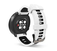 SeaFicco Universal 20mm Bracelet de Montres en Silicone for Polar Unite/Ignite/Ignite 2 /Ignite 3 /Pacer, Quick Release Straps, Fitness Sport Band for Smartwatch (Blanc/Noir)