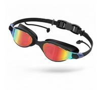 Seaflar AntibuéE Lunettes De Natation GéNéRal | Professionnel Lentilles GalvaniséEs, UV Protection, 3D Joint En Silicone | Étanche Lunette Piscine Adultes & Adolescents-D-Black