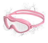 Seaflar Lunette de Piscine Enfant Anti-Buée & UV, Vision Large - Réglage Rapide 1 Touche, Joint Silicone Confortable, lunettes de natation Mixte 3-12 Ans-T-PK