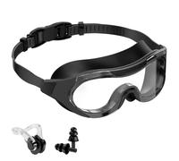 Seaflar Lunette Natation Adulte AntibuéE Avec Pince-Nez Bouchons D’Oreilles | Protection UV400, Vision Panoramique 180°, Joint Silicone 3D, Lunettes De PlongéE Homme Femme