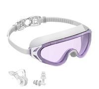 Seaflar Lunette Natation Adulte AntibuéE Avec Pince-Nez Bouchons D’Oreilles | Protection UV400, Vision Panoramique 180°, Joint Silicone 3D, Lunettes De PlongéE Homme Femme