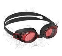 Seaflar Lunette Piscine Adulte - Eau Libre Anti-BuéE Protection UV éTanches Vision Claire - RéGlage Facile Lunettes De Natation Pour Hommes Femmes Jeunes-C-BKRED