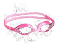 Seaflar Lunette Piscine Enfant, Anti-Buée Avec Vision Claire, Protection UV, Joint en Silicone, Uinsex Petite Monture Lunette Piscine Adaptées Aux de 6 à 14 ans-T-RRED
