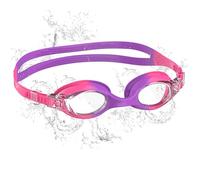 Seaflar Lunette Piscine Enfant, Anti-Buée Avec Vision Claire, Protection UV, Joint en Silicone, Uinsex Petite Monture Lunette Piscine Adaptées Aux de 6 à 14 ans-T-RedPpT