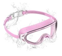 Seaflar Lunette Piscine Enfant, Anti-Buée & UV, Vision Panoramique, Réglage Rapide, Joint Silicone, Lunettes de Natation Unisexe 3-14 Ans-T-PK
