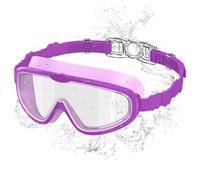 Seaflar Lunette Piscine Enfant, Lunettes Anti-Buée Avec Vision Claire, Protection UV, Réglage Rapide, Joint en Silicone, Adaptées Aux Garçons et Filles de 6 à 14 ans-T-PP