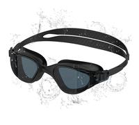 Seaflar Lunettes de natation avec verres HD, anti-buée, protection UV, étanches et confortables - pour adultes, idéales pour les piscines couvertes et en plein air-C-BK