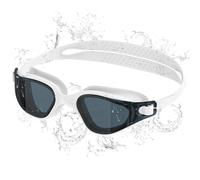 Seaflar Lunettes de natation avec verres HD, anti-buée, protection UV, étanches et confortables - pour adultes, idéales pour les piscines couvertes et en plein air-C-WH