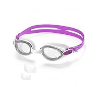 Seaflar Lunettes De Natation Hommes Femmes | Lunette Piscine Adulte AntibuéE éTanches Et RéSistantes Aux UV | Professionnelles Confortables Avec Pont Nasal Souple Lunette Piscine-Blanc Violet