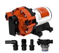 SEAFLO 56A Series Pompe à pression d'eau intelligente à vitesse variable - 12 V CC, 5,0 GPM, 70 psi, auto-amorçante, pression constante, pour camping-car/yacht/bateau/camping-car, certifié NSF, CE et