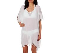 Seafolly Amnesia - Paréo - Uni - Femme - Blanc (White) - One size (Taille fabricant: One Size)