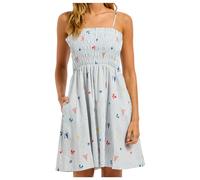 Seafolly - Beach Club Shirred Mini Dress - Robe - XS - powder blue