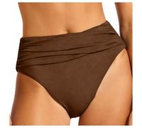 Seafolly - Women's Collective High Waist Wrap Front Pant - Bas de maillot - 32 - dark chocolate