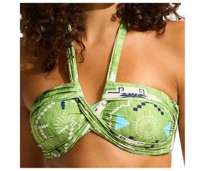 Seafolly - Women's Kasbah Halter Bandeau - Haut de maillot - 34 - sage