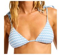 Seafolly - Women's Mesh Effect Slide Tri - Haut de maillot - 40 - powder blue / white