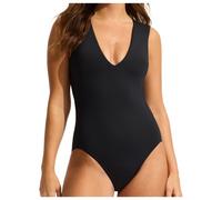 Seafolly - Women's S.Collective V Neck One Piece - Maillot de bain - 38 - black