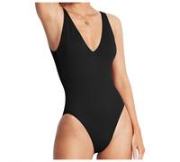Seafolly - Women's Sea Dive Deep V Neck One Piece - Maillot de bain - 44 - black