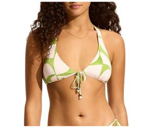 Seafolly - Women's Sunray Long Line Halter Bra - Haut de maillot - 32 - sage
