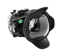 Seafrogs Boîtier étanche pour Sony A7C 40 m avec port dôme V.1 de 6" (FE28-60 mm Zoom Gear inclus)