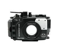 Seafrogs Boîtier sous-Marin pour Olympus Tough TG-6 [60M/195Ft] Valise De Plongée Valise Étanche pour Olympus Tg6, avec Capteur De Détection De Fuite Intégré, Interface De Pompe À Vide-Noir