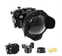 Seafrogs Boîtier Sous-Marin Pour Sony A6700 Avec Port Dôme Wa005F, Boîtier De Plongée Étanche [40M/130Ft] Pour Sony Ilce-6700 Avec E 18-105Mm F4, 28-60Mm F4-5.6