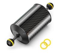 Seafrogs Bras flottant sous-marin en fibre de carbone avec double support à billes pour photographie et vidéo, compatible avec plateaux de plongée, lumières vidéo et stroboscopiques (D80 mm/8,14 cm H